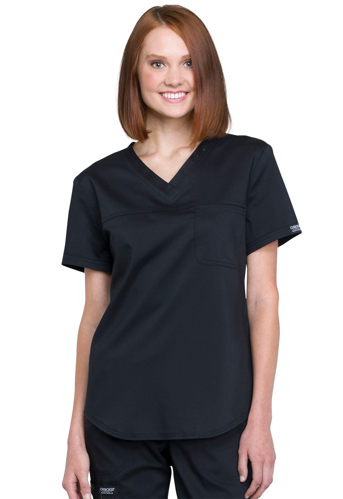 Women's Tuckable V-Neck O.R. Top - Black